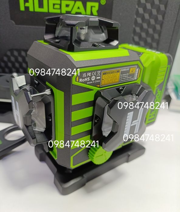 Лазерний рівень Huepar W04CG 4D 16 ліній (зелений промінь) (W04CG)
