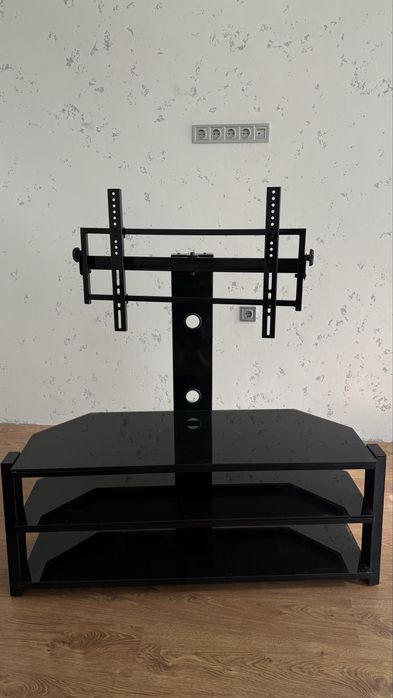 Кріплення під телевізор, полка під телевізор , тумба , скляна тумба