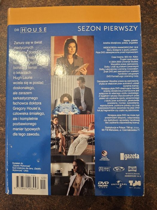 Dr House sezon 1 [Wersja Polska] DVD