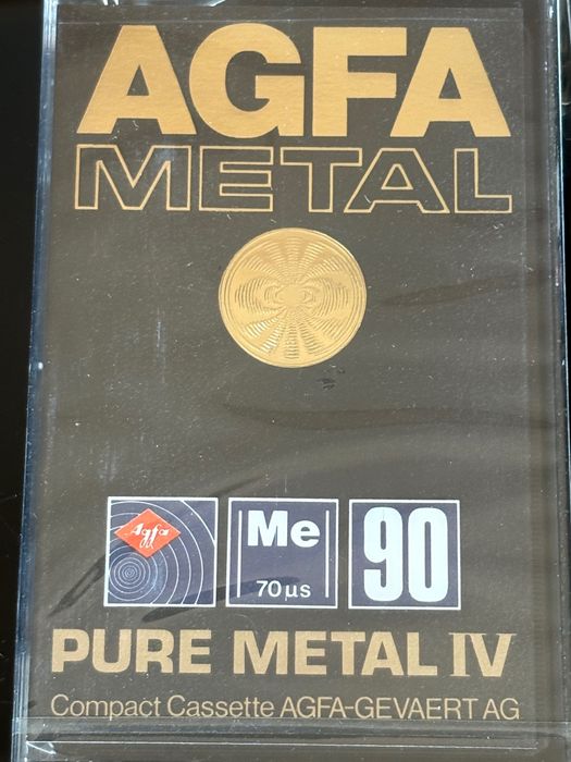 Nowa kaseta magnetofonowa Agfa Metal 90 Pure Metal IV