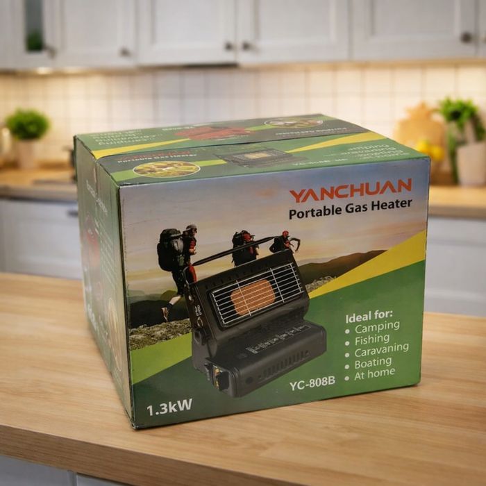 Газовий обігрівач-плита, YANCHUAN YC-808B, 1300 Вт.