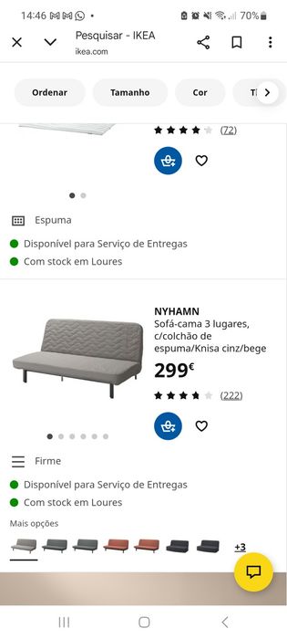 Vendo sofá igual ao da foto usado
