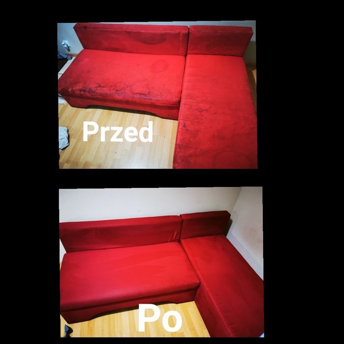 Pranie, czyszczenie tapicerki meblowej, dywanów i wykładzin u klienta.