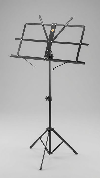 Microfone voice-over Sennheiser MKH 416-P48U3 (Shotgun Condenser) e Suporte para partituras / Script (Music Stand)