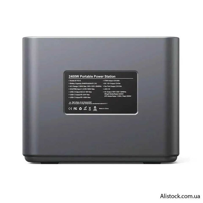 Зарядна станція Aferiy AF-P210 2400W/2048Wh 640000mAh Power Bank LifePo4