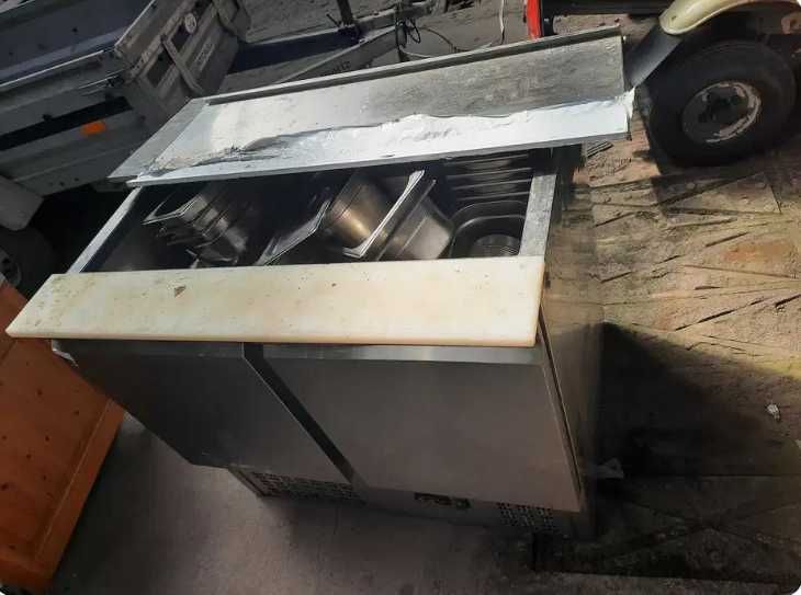 Lada chłodnia komercyjna ze stali nierdzewnej do lodów SH900