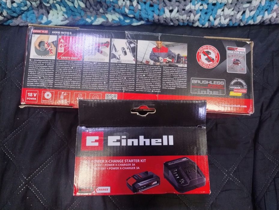 Akumulatorowa szlifierka kątowa Einhell TE-AG 18/115 Q Aku+ład 2,5ah