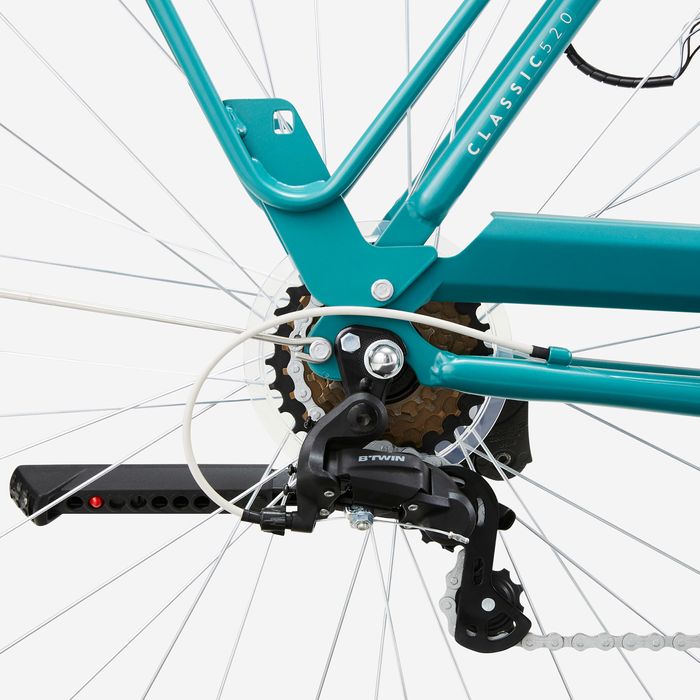 BICICLETA DE CIDADE ELOPS 520 QUADRO BAIXO VERDE