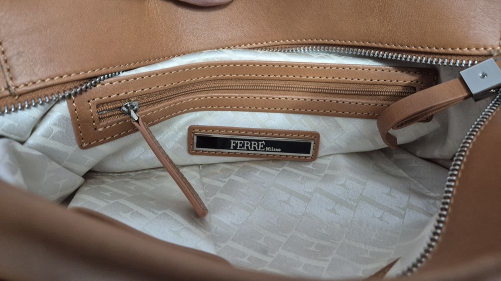 GIAN FRANCO FERRE torba damsks na ramię skóra naturalna premium italy