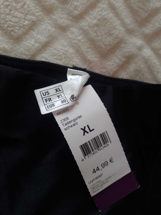 (XL) LASCANA/ Czarny pas modelujący, top modelujący, NOWY