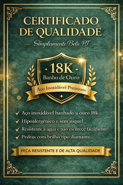 Colar Nossa Senhora de Fátima Banhado a Ouro 18K | Promoção 9,90€ + Oferta