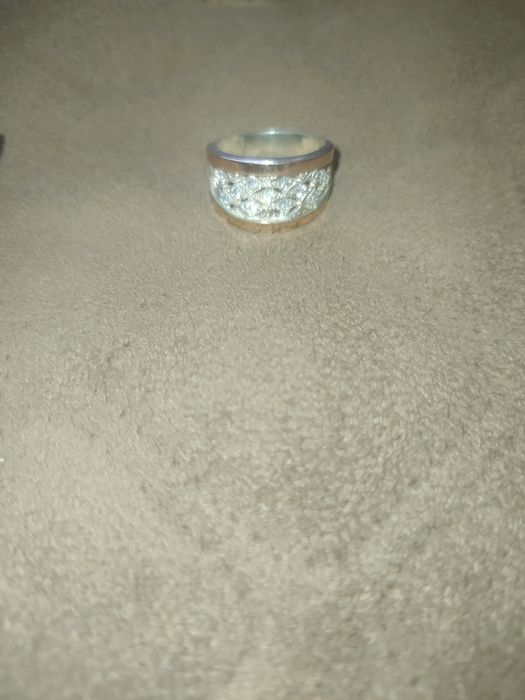 Набір прикрас із срібла з пластинами золота