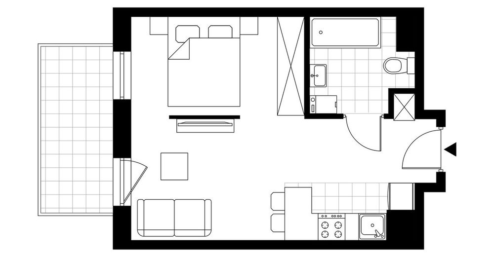 1-pokojowe mieszkanie 30m2 + balkon Bez Prowizji