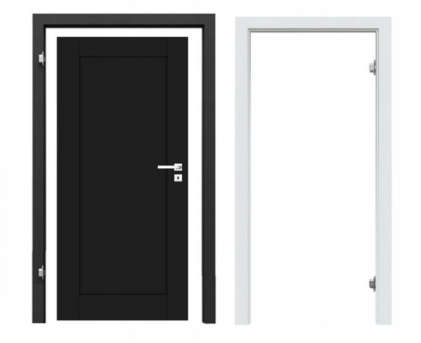 Drzwi bezprzylgowe pełne DEFENDOOR LIZBONA BIAŁE i CZARNE - od ręki !!