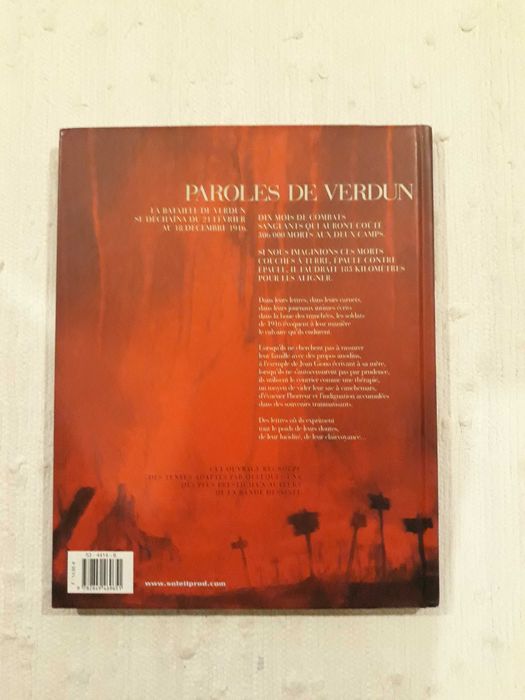 BD Paroles de Verdun (colectânea) - Boucq, Pratt, Storey, Bézian...