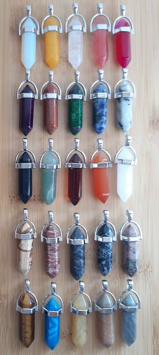 Colar Pendente Cristais - - Vários - NOVO