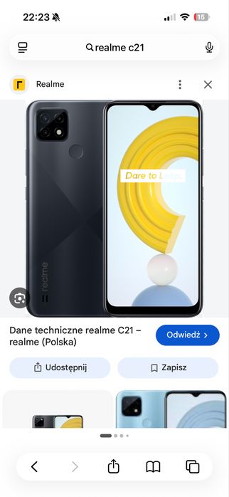 Realme c21 telefon