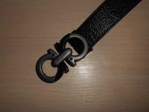 Salvatore Ferragamo pasek firmowy, skóra naturalna, Włochy 170