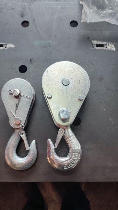 Поліспаст, полиспаст, роликовий блок з гаком, блок монтажний