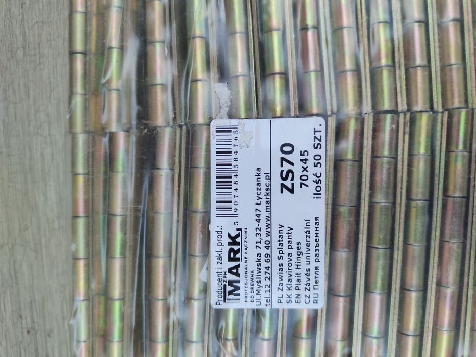 Zawias splatany ZS 70 50szt