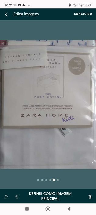 Zara,capa e 2 fronhas