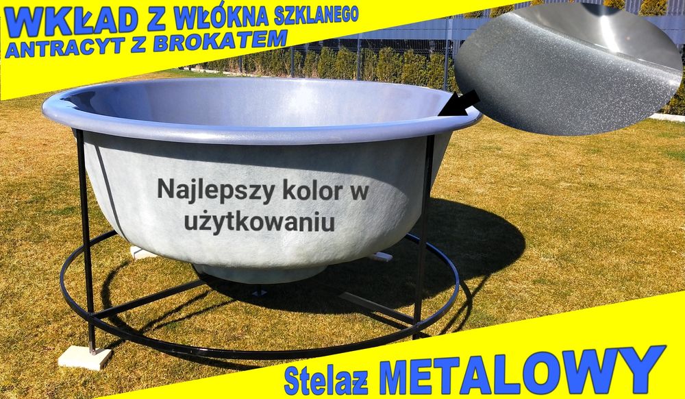 Balia ogrodowa / Jacuzzi ogrodowe z hydromasażem + piec | Transport