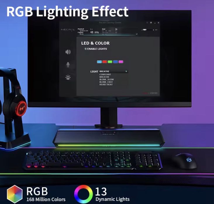Ігровий саундбар Edifier Hecate G1500 White з RGB підсвічуванням