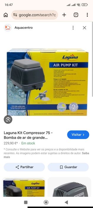 Air Pump kit aquário