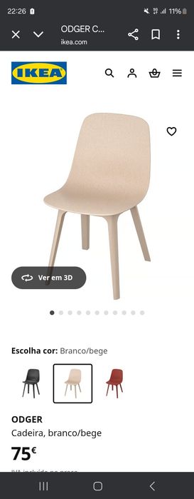 Cadeira Plastico Beje (tenho várias)