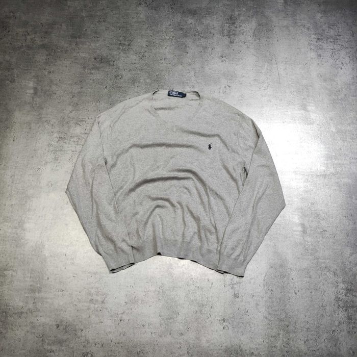 MĘSKI Sweter Elegancki PREMIUM Bawełna Małe Logo Haft Ralph Lauren