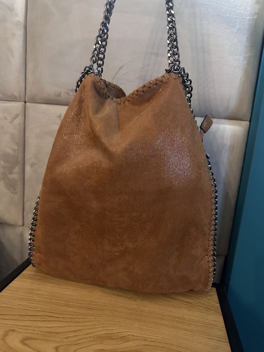 Karmelowo brązowa torebka na ramię