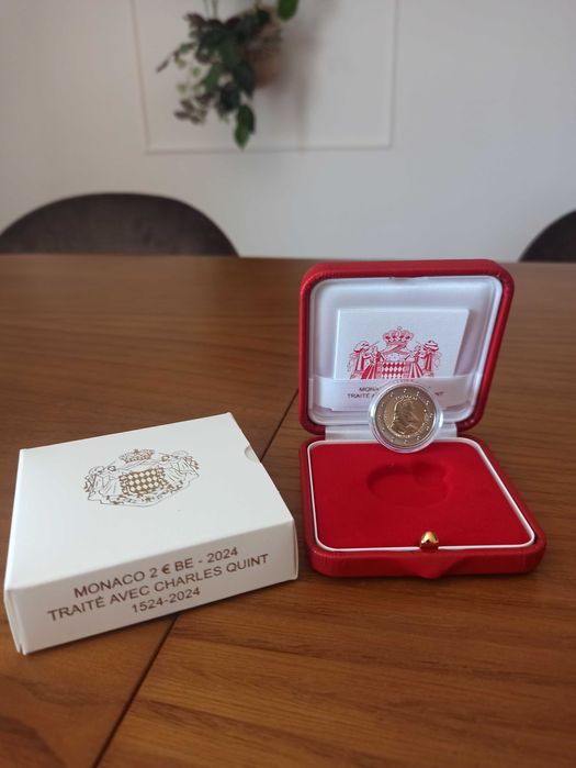 Moedas comemorativa 2€ Monaco 2023 e 2024 proof