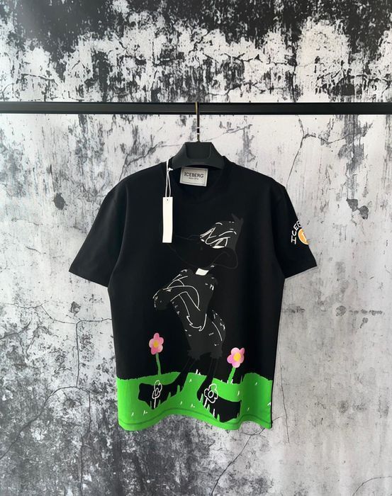 VALENTINO футболка бирюзовая мужская оверсайз унисекс