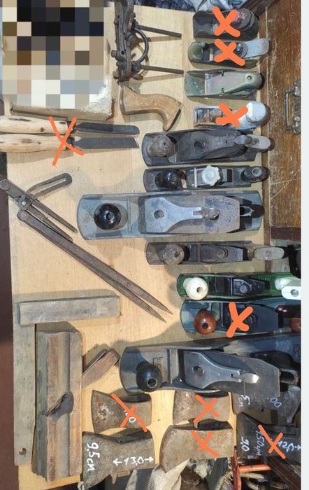 Рубанок стамеска топор дрель буравчик