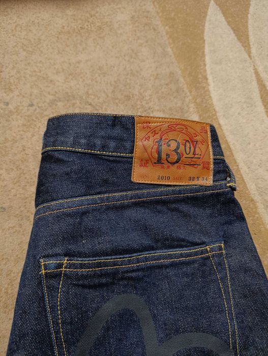 Джинсы в стиле Evisu Lot 2010 | Плотный деним 13 oz | Размер 32x34