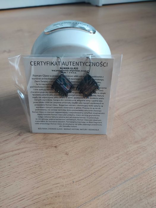 Kolczyki Roman Glass z certyfikatem