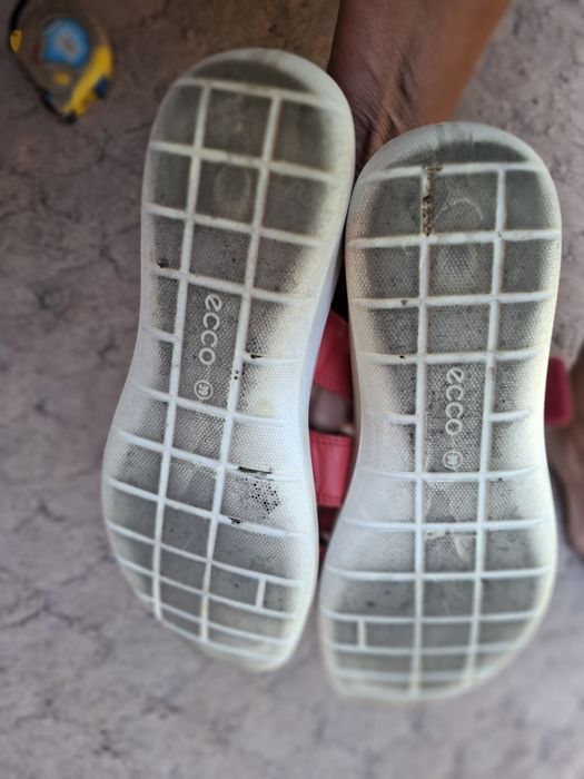 Ecco Soft 5 sandały skórzane, czerwone 39