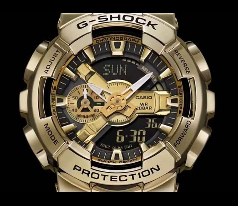 Relógio dourado Casio G-Shock GM-110 novo na caixa
