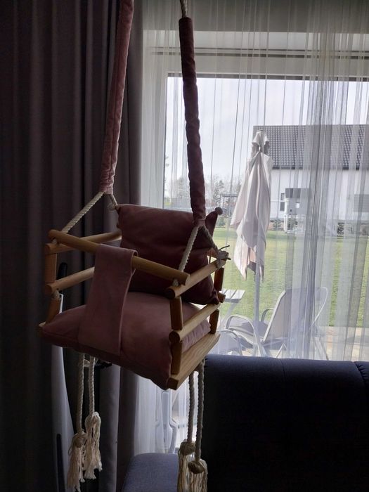 Huśtawka velvet + tablica manipulacyjna