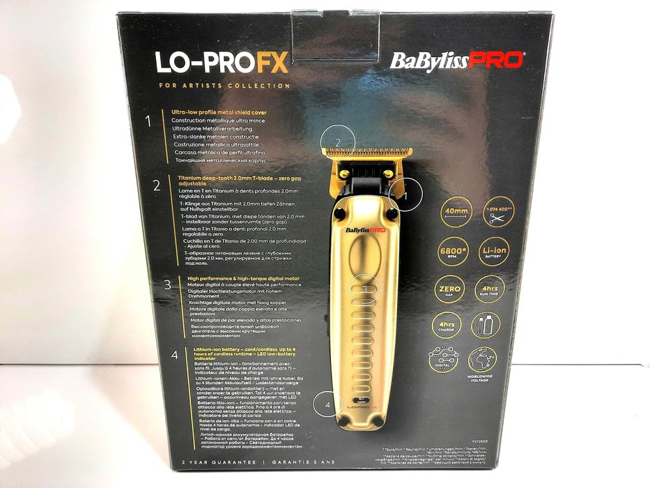 Trymer babyliss pro lo-pro FX726GE GOLD