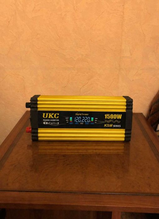 Інвертор авто 12 220в 1500 вт перетворювач напруги usb