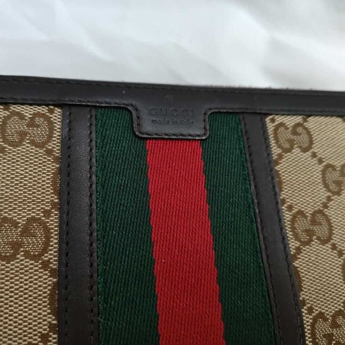 Женский кошелек Gucci Rania Zip Around Wallet (GG Supreme & Bamboo)
