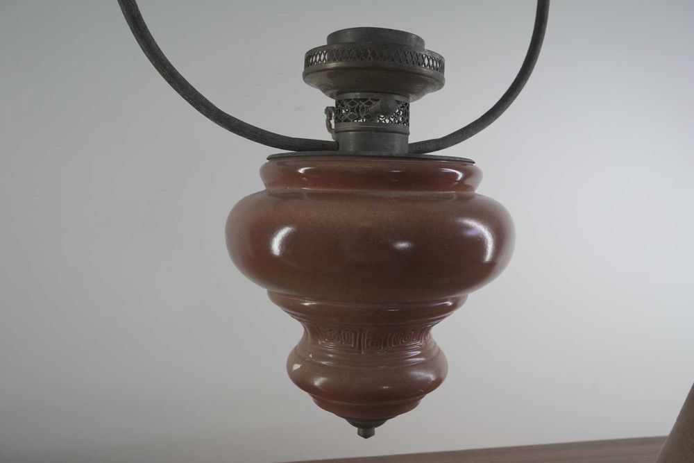 Candeeiro de teto antigo a Petróleo (Adaptado a Electrico)