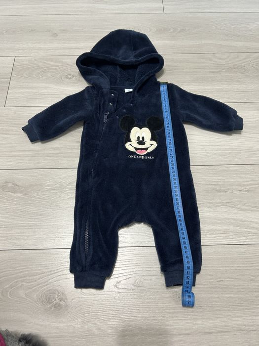 Флісовий комбінезон Disney Baby Mickey, темно-синій 0-3 місяці