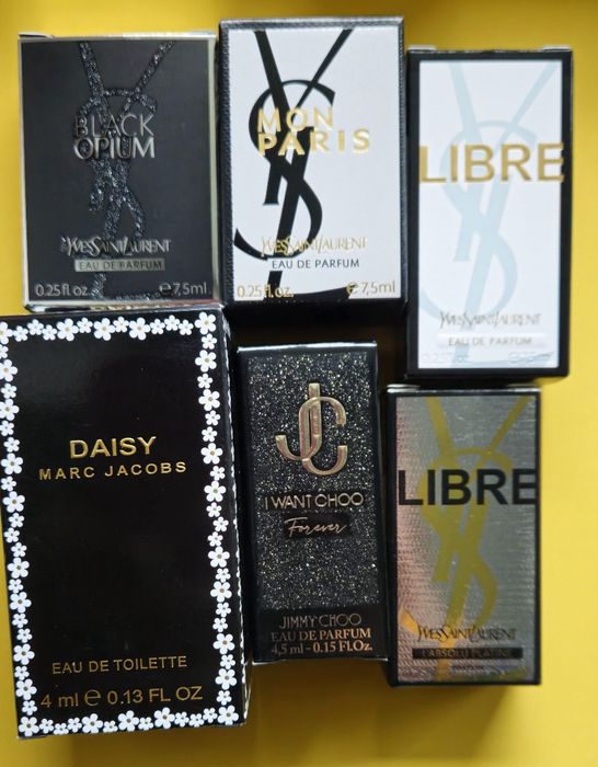 6 miniaturek perfum
