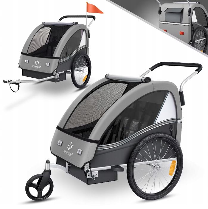 Przyczepka rowerowa wielofunkcyjny wózek dla jogger  2w1