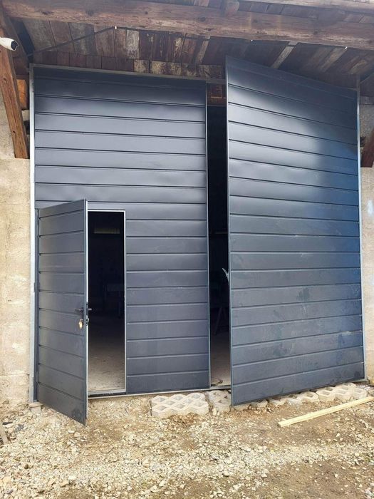 Brama garazowa, drzwi stalowe., brama do muru, brama na wymiar