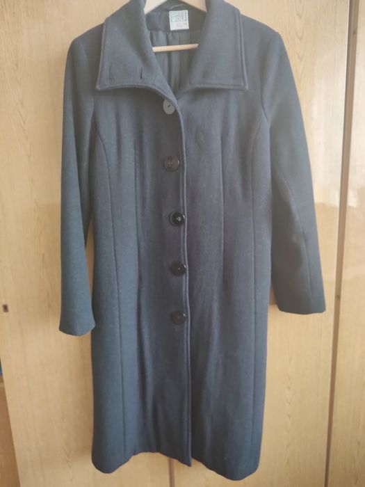 Płaszcz rozm. 42, wełna czarny