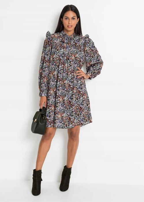 B.P.C prosta sukienka w kwiaty r.48