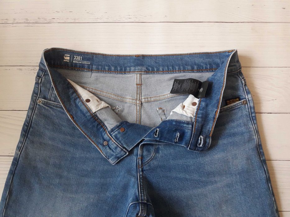 Мужские джинсы g-star 3301 regular tapered